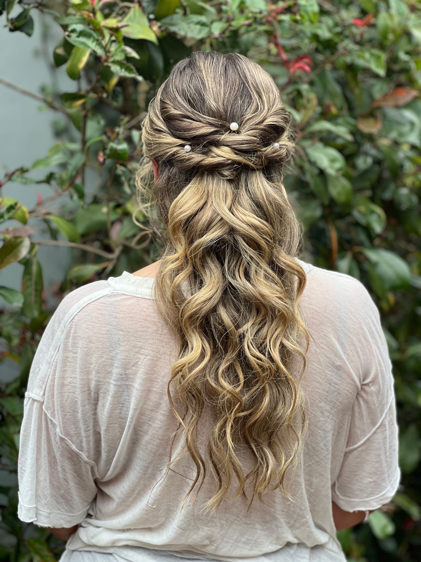 Half up bridesmaid Hair